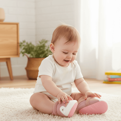 SnugPaws Slippers - Pantofole antiscivolo per neonati adatte a tutte le stagioni