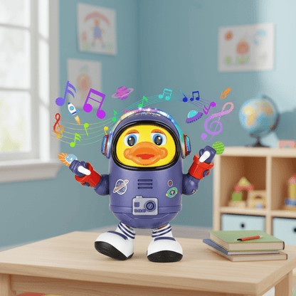 QUACKJOY – Paperella interattiva che danza con luci e musica