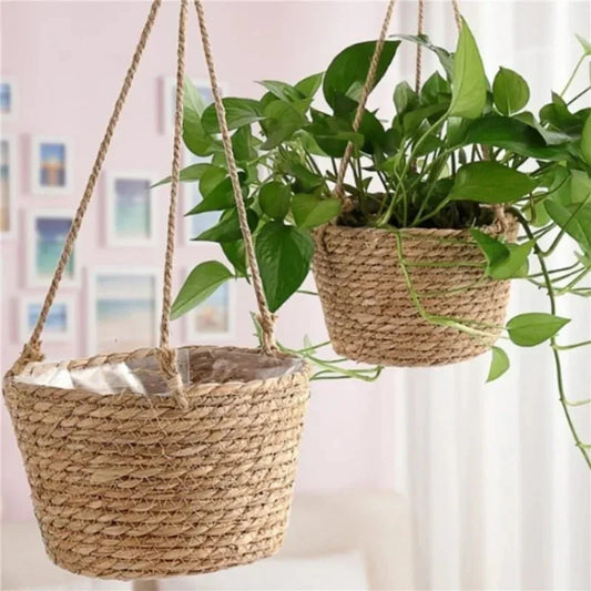MACRAHANG – Portavasi sospeso in juta elegante per uso interno ed esterno