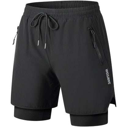 Pantaloncini da ciclismo da uomo 2 in 1 – Imbottiti 3D, traspiranti e ad asciugatura rapida