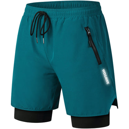 Pantaloncini da ciclismo da uomo 2 in 1 – Imbottiti 3D, traspiranti e ad asciugatura rapida