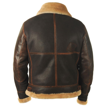 Giacca da uomo tipo bomber con colletto e fodera in pile