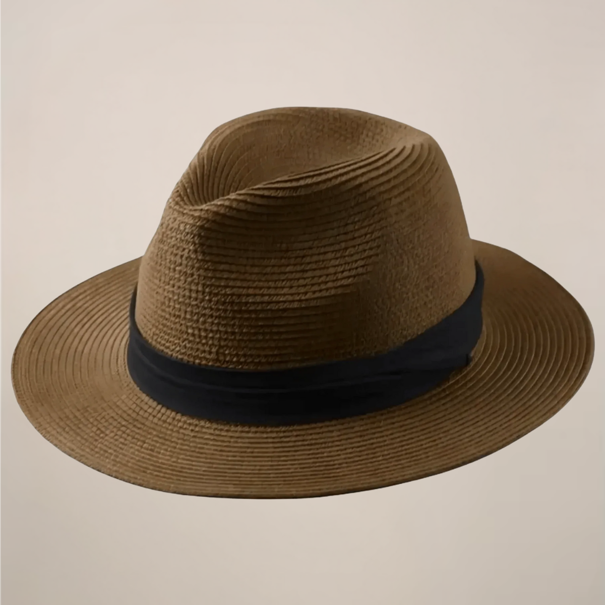 Cappello Panama estivo classico per uomo in nero