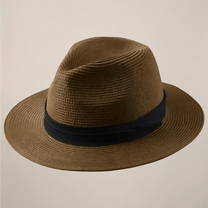 Cappello Panama estivo classico per uomo in nero