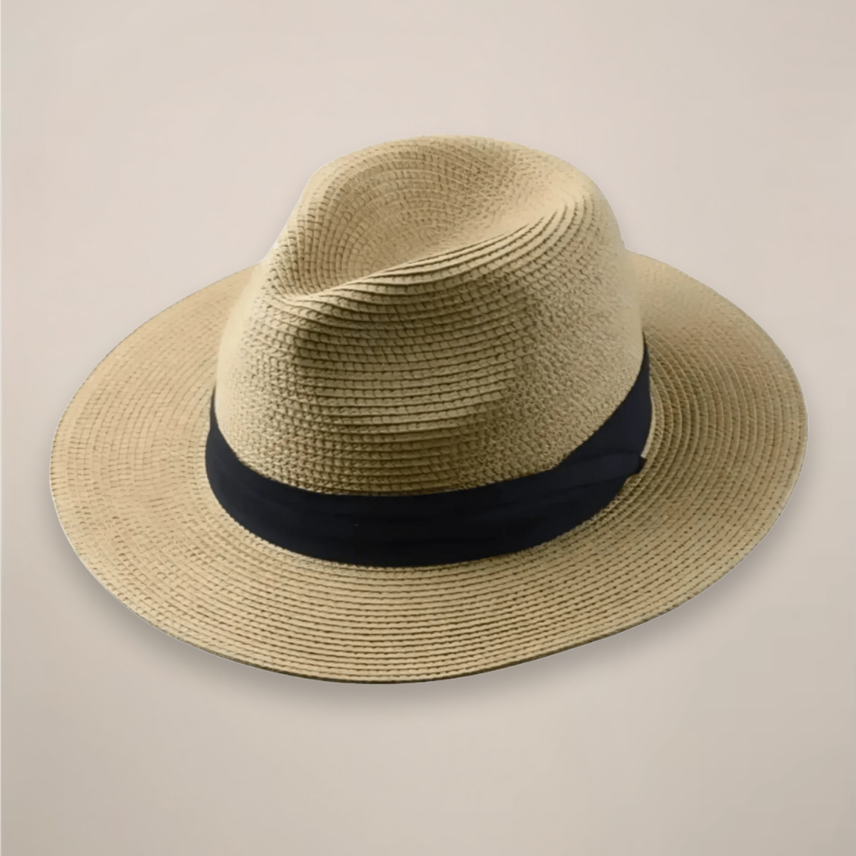Cappello Panama estivo classico per uomo in bianco