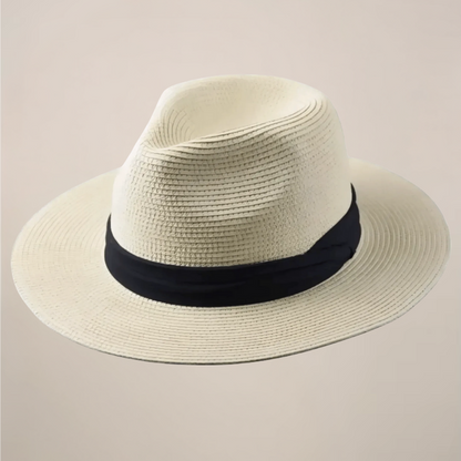 Cappello Panama estivo classico per uomo in beige
