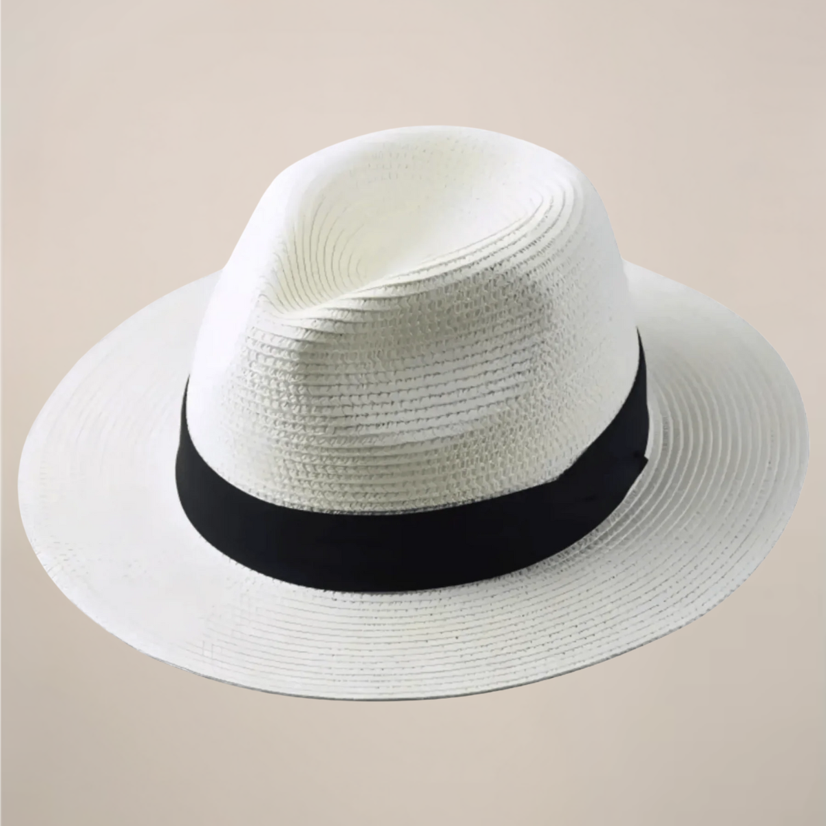 Cappello Panama estivo classico per uomo in grigio