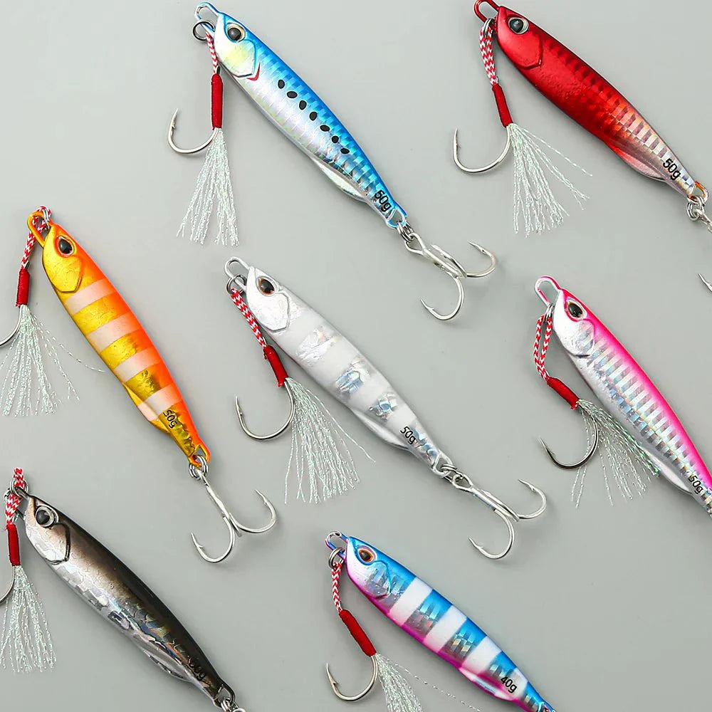 SEABLADE – Cucchiaio jig in metallo per branzino e jigging efficace in acqua salata