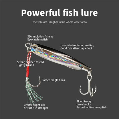 SEABLADE – Cucchiaio jig in metallo per branzino e jigging efficace in acqua salata