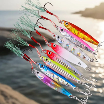JIGMASTER – Set di jig in metallo per pesca in mare con pesi vari