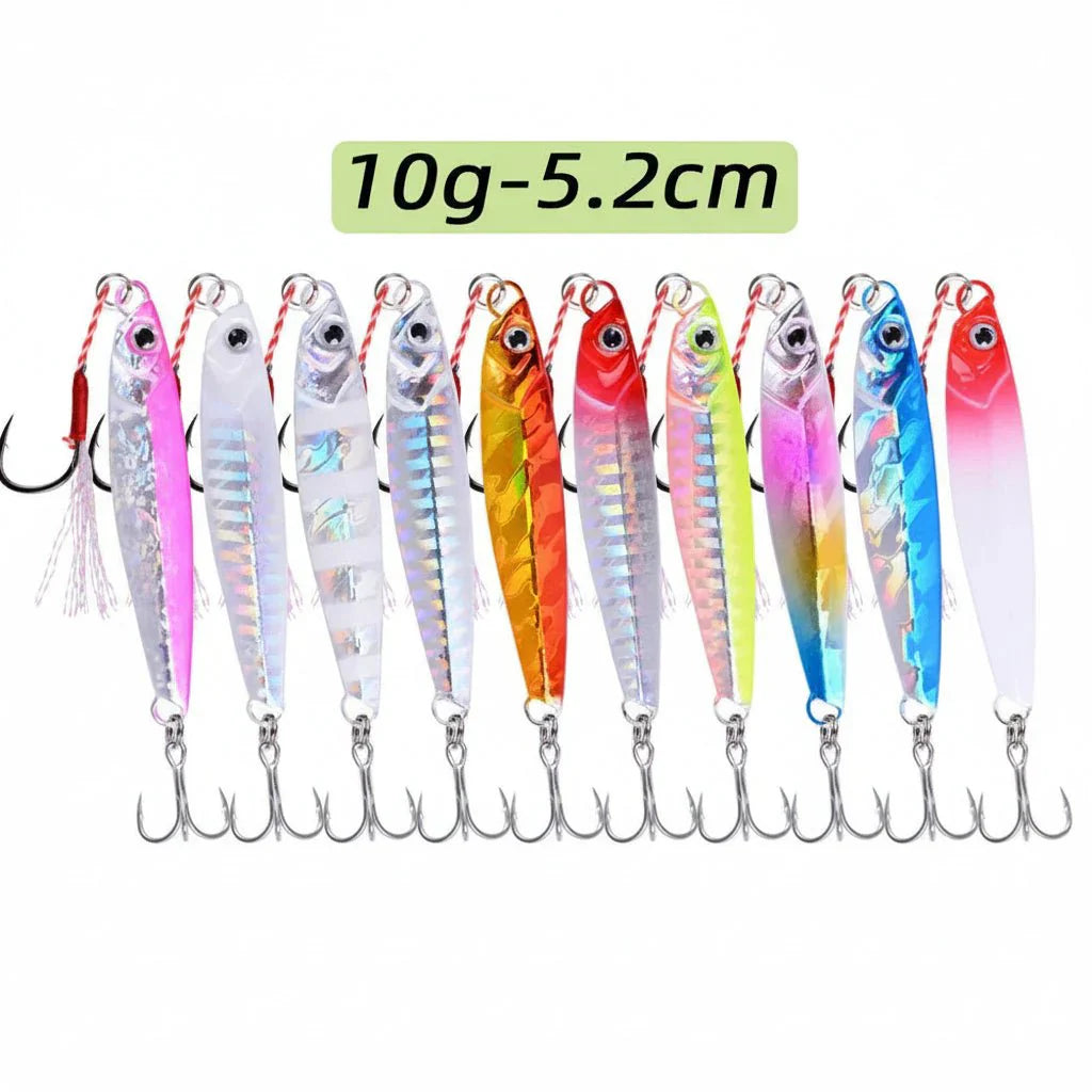 JIGMASTER – Set di jig in metallo per pesca in mare con pesi vari