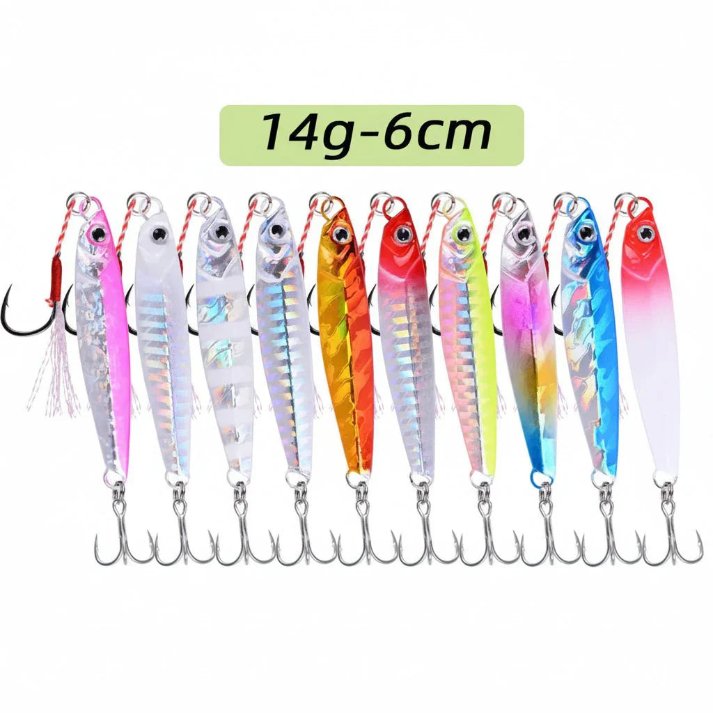 JIGMASTER – Set di jig in metallo per pesca in mare con pesi vari