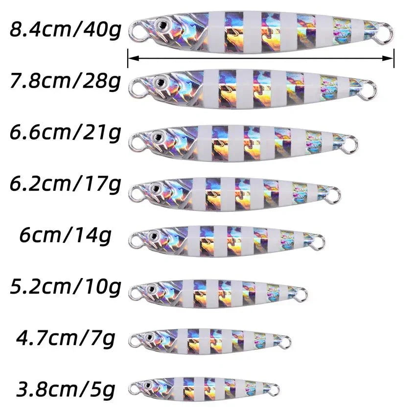 JIGMASTER – Set di jig in metallo per pesca in mare con pesi vari