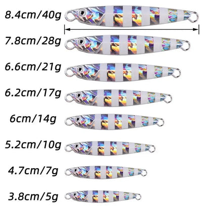 JIGMASTER – Set di jig in metallo per pesca in mare con pesi vari