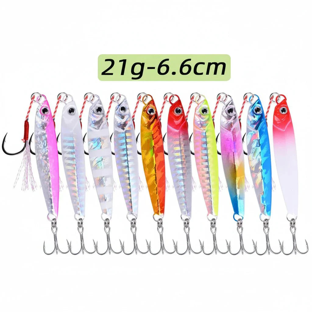 JIGMASTER – Set di jig in metallo per pesca in mare con pesi vari