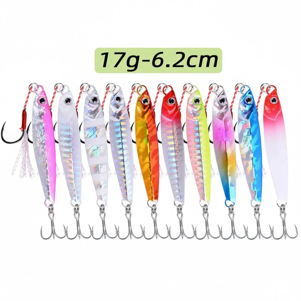 JIGMASTER – Set di jig in metallo per pesca in mare con pesi vari