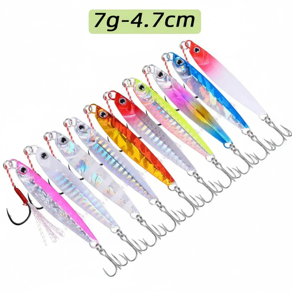 JIGMASTER – Set di jig in metallo per pesca in mare con pesi vari