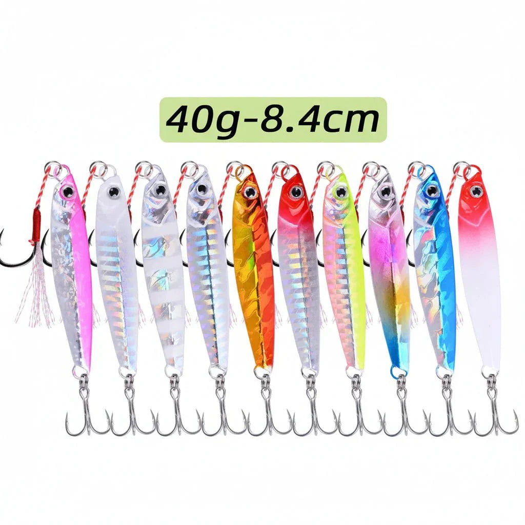 JIGMASTER – Set di jig in metallo per pesca in mare con pesi vari