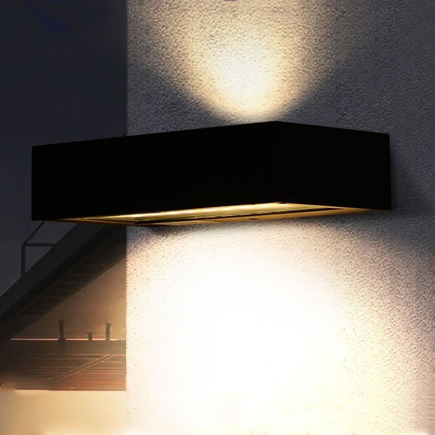 SOLARABATUR – Lampada da parete LED con luce superiore e inferiore per uso esterno
