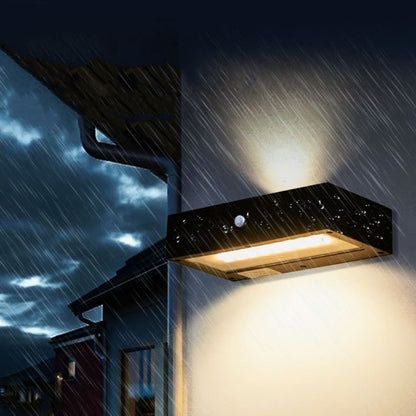 SOLARABATUR – Lampada da parete LED con luce superiore e inferiore per uso esterno