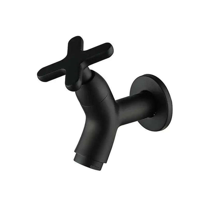 BRASSFLOW – Rubinetto da parete in ottone per acqua fredda, moderno, per bagno, cucina e uso all'aperto