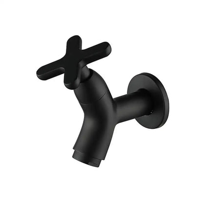 BRASSFLOW – Rubinetto da parete in ottone per acqua fredda, moderno, per bagno, cucina e uso all'aperto