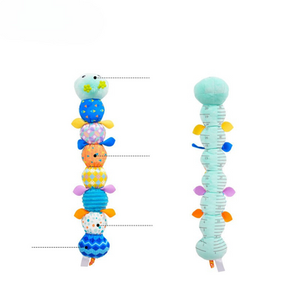 Gioco Musicale a Forma di Bruco per Bebè – Peluche Interattiva per lo Sviluppo Sensoriale e Motorio