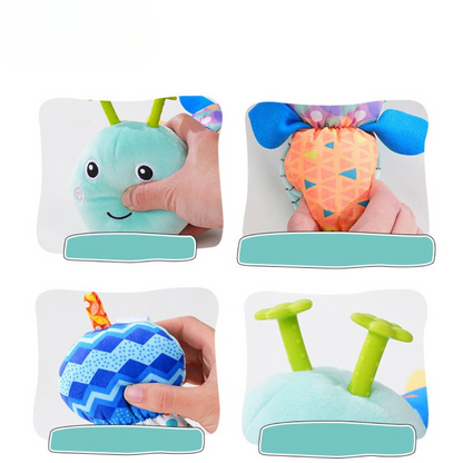 Gioco Musicale a Forma di Bruco per Bebè – Peluche Interattiva per lo Sviluppo Sensoriale e Motorio