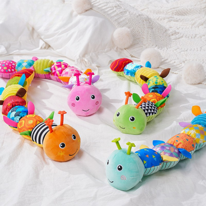 Gioco Musicale a Forma di Bruco per Bebè – Peluche Interattiva per lo Sviluppo Sensoriale e Motorio