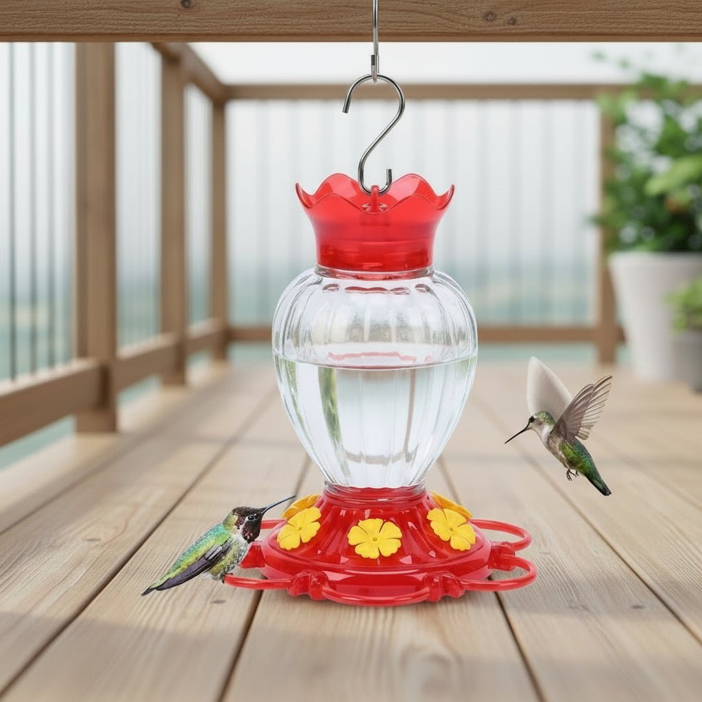 ANTAPURE – Erogatore d'acqua Kolibri per esterni con vasca d'acqua anti-formiche e manutenzione facile