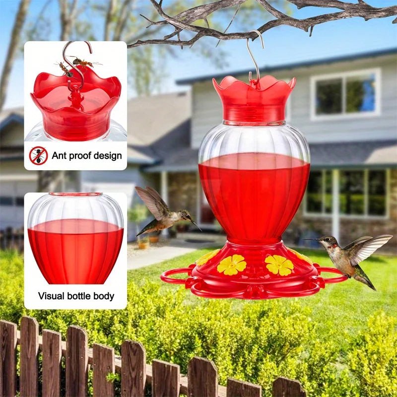 ANTAPURE – Erogatore d'acqua Kolibri per esterni con vasca d'acqua anti-formiche e manutenzione facile