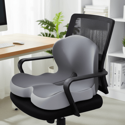 PRESSURISOFT – Cuscino in memory foam per sollievo dal dolore sciatico e comfort durante sedute prolungate