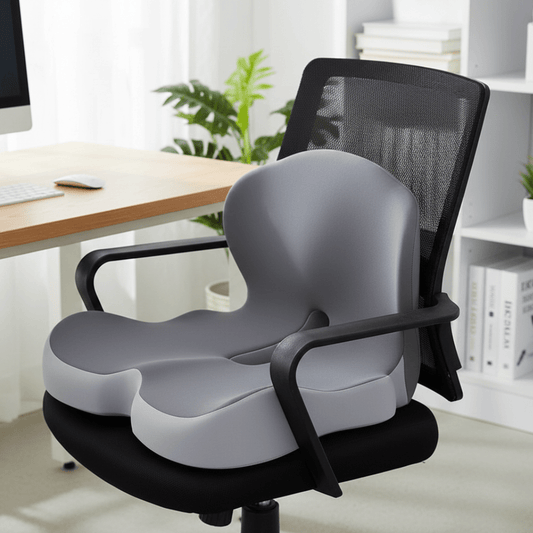 PRESSURISOFT – Cuscino in memory foam per sollievo dal dolore sciatico e comfort durante sedute prolungate