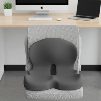 PRESSURISOFT – Cuscino in memory foam per sollievo dal dolore sciatico e comfort durante sedute prolungate
