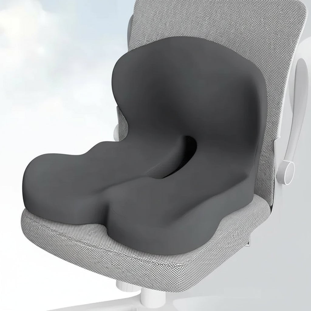 PRESSURISOFT – Cuscino in memory foam per sollievo dal dolore sciatico e comfort durante sedute prolungate