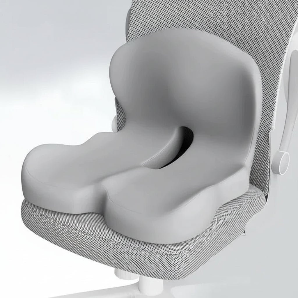 PRESSURISOFT – Cuscino in memory foam per sollievo dal dolore sciatico e comfort durante sedute prolungate
