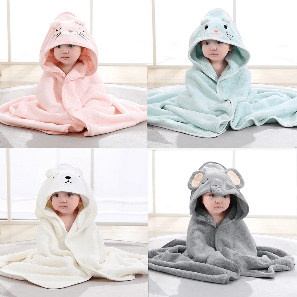 COZYCRADLE – Asciugamano da bagno morbido per neonati, per asciugatura delicata e coccole affettuose