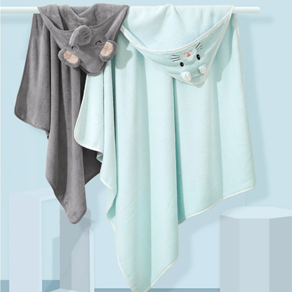 COZYCRADLE – Asciugamano da bagno morbido per neonati, per asciugatura delicata e coccole affettuose