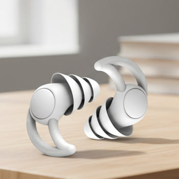 NOCTURA EARPLUGS - Tappi auricolari in silicone morbidi per ridurre il rumore e dormire meglio