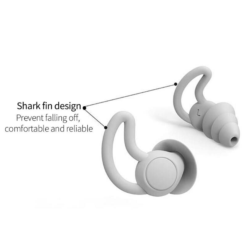 NOCTURA EARPLUGS - Tappi auricolari in silicone morbidi per ridurre il rumore e dormire meglio