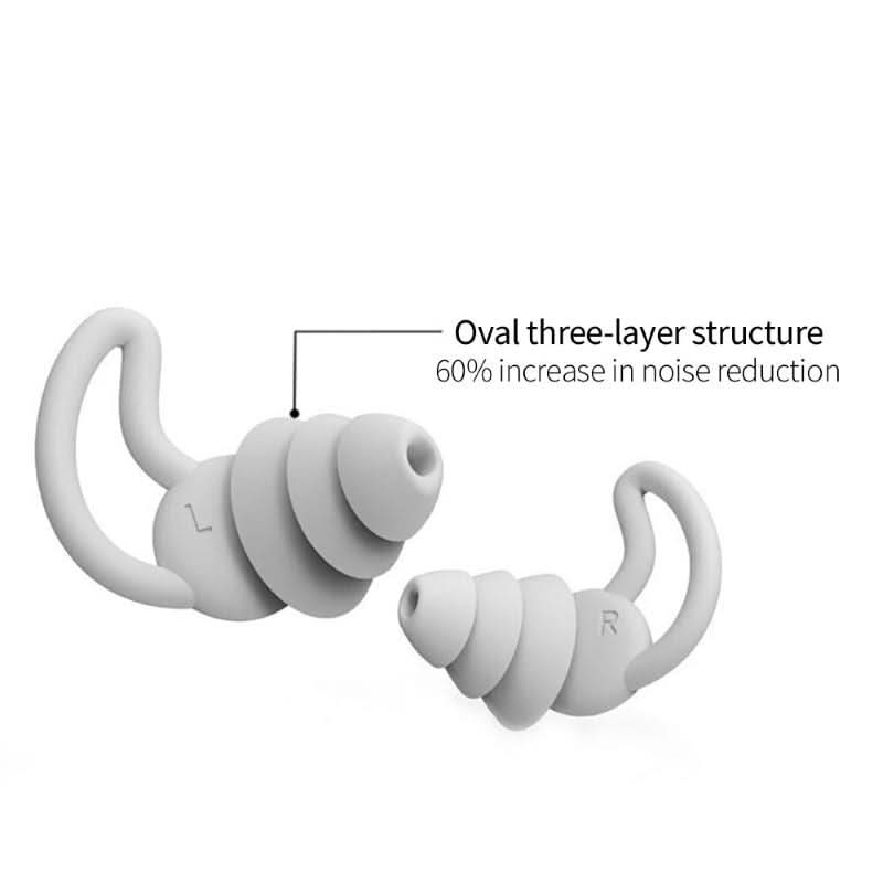 NOCTURA EARPLUGS - Tappi auricolari in silicone morbidi per ridurre il rumore e dormire meglio
