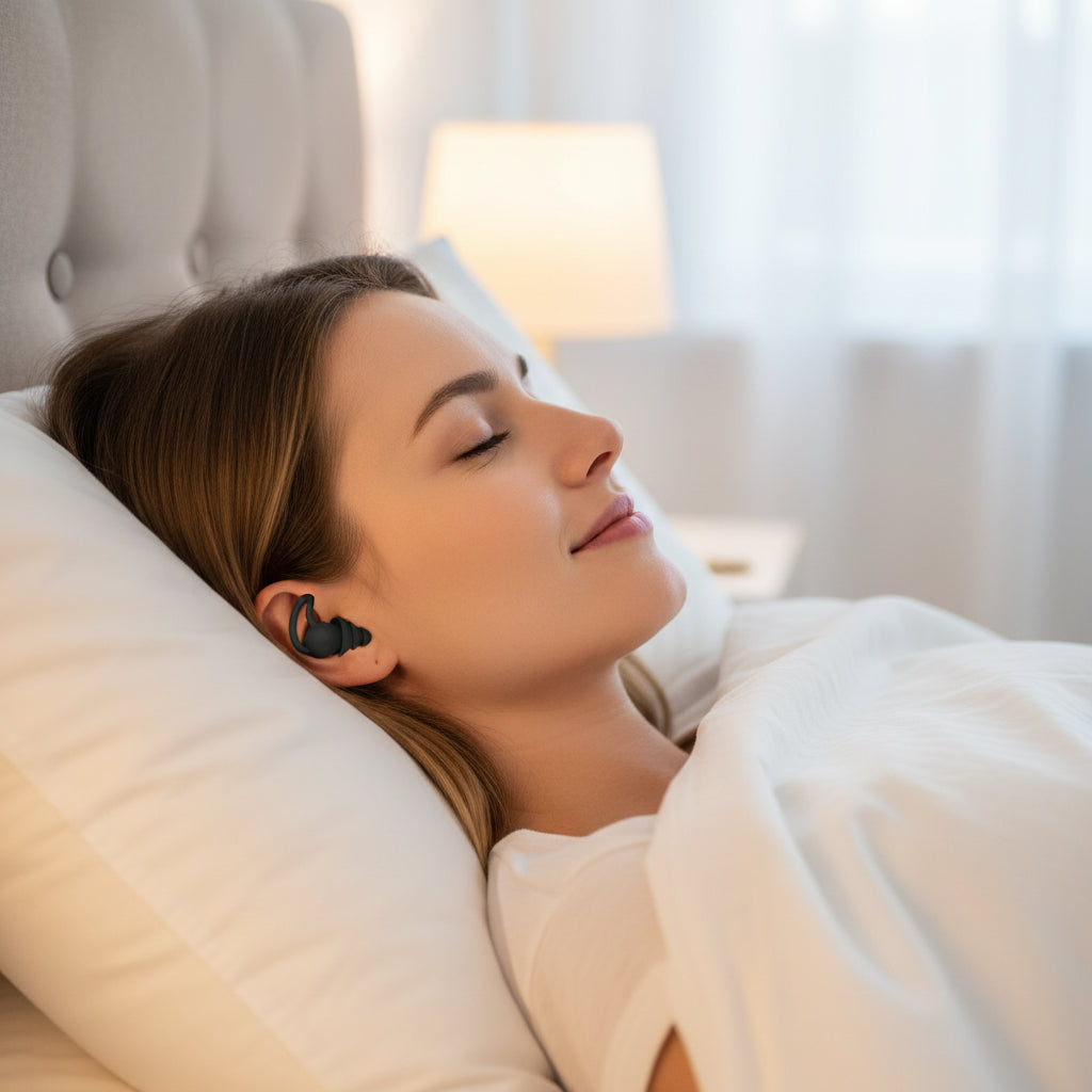 NOCTURA EARPLUGS - Tappi auricolari in silicone morbidi per ridurre il rumore e dormire meglio