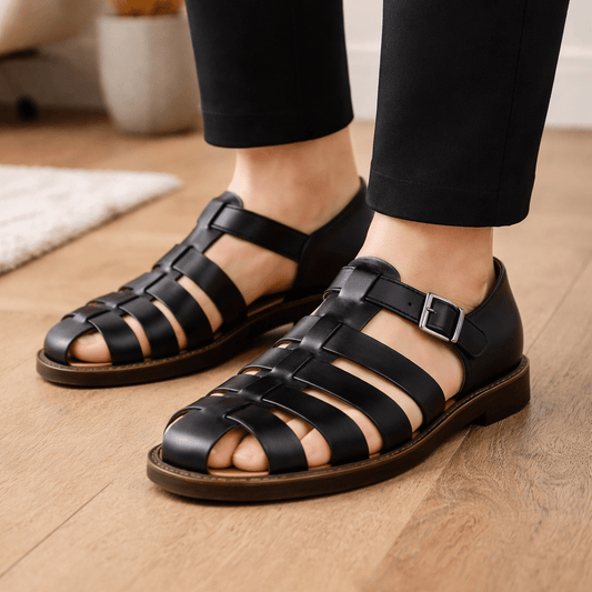 DAYWALK – Sandali casual da uomo classici con comfort chiuso e intrecciato