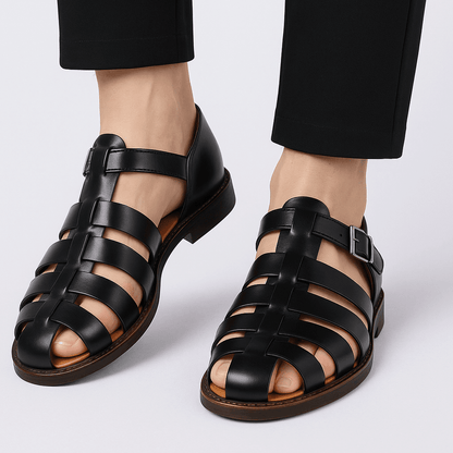 DAYWALK – Sandali casual da uomo classici con comfort chiuso e intrecciato
