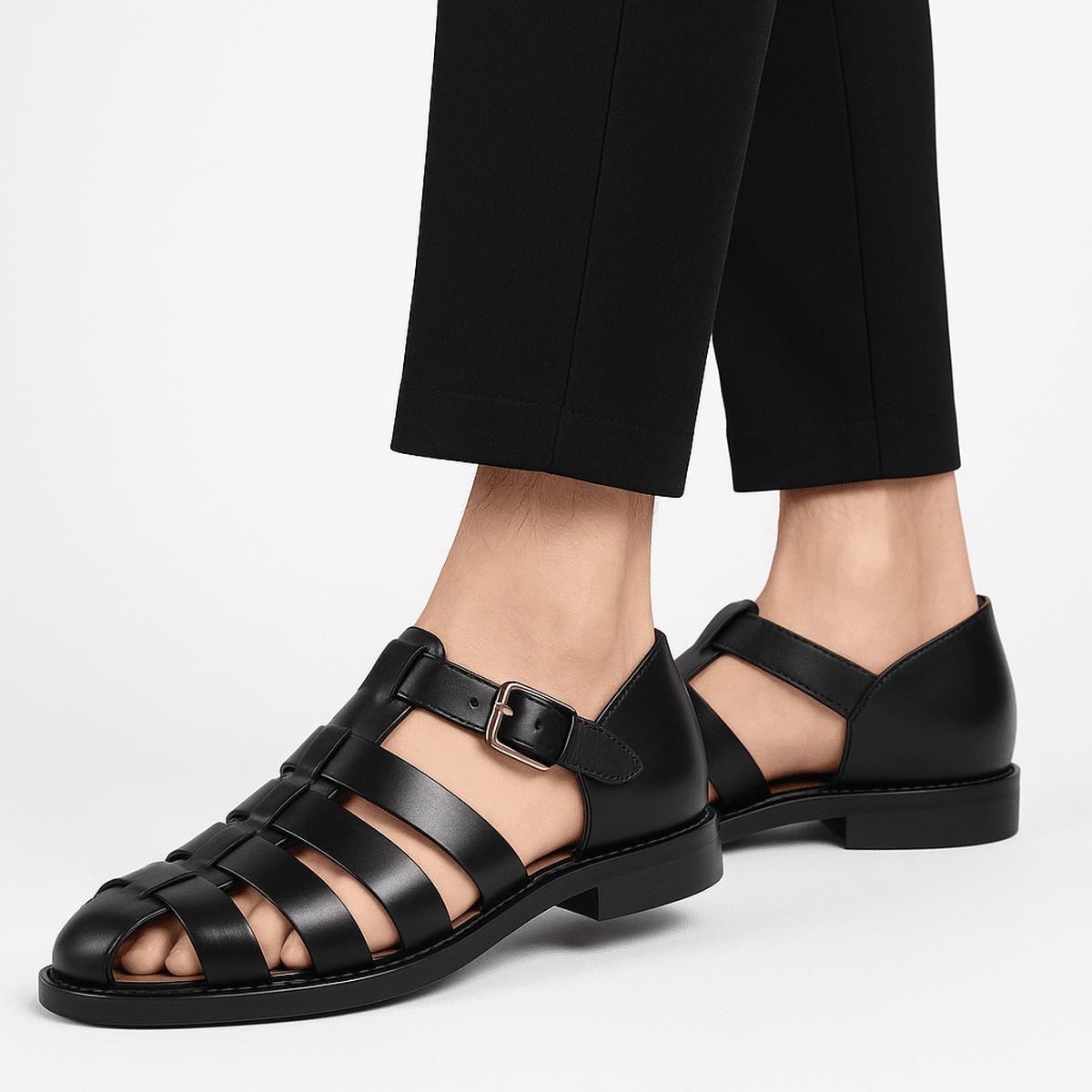 DAYWALK – Sandali casual da uomo classici con comfort chiuso e intrecciato