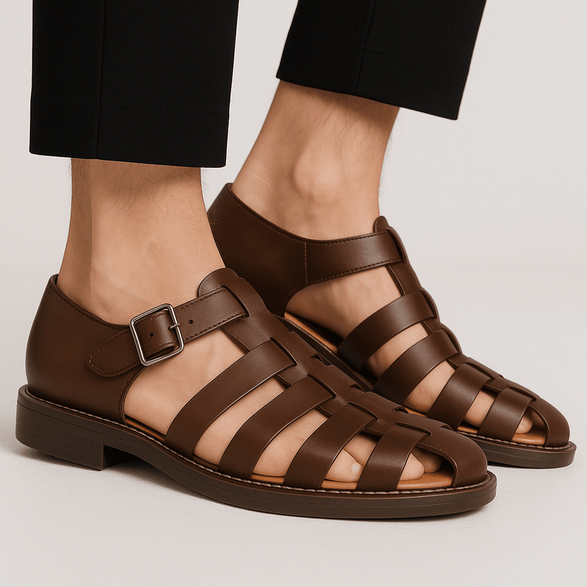 DAYWALK – Sandali casual da uomo classici con comfort chiuso e intrecciato