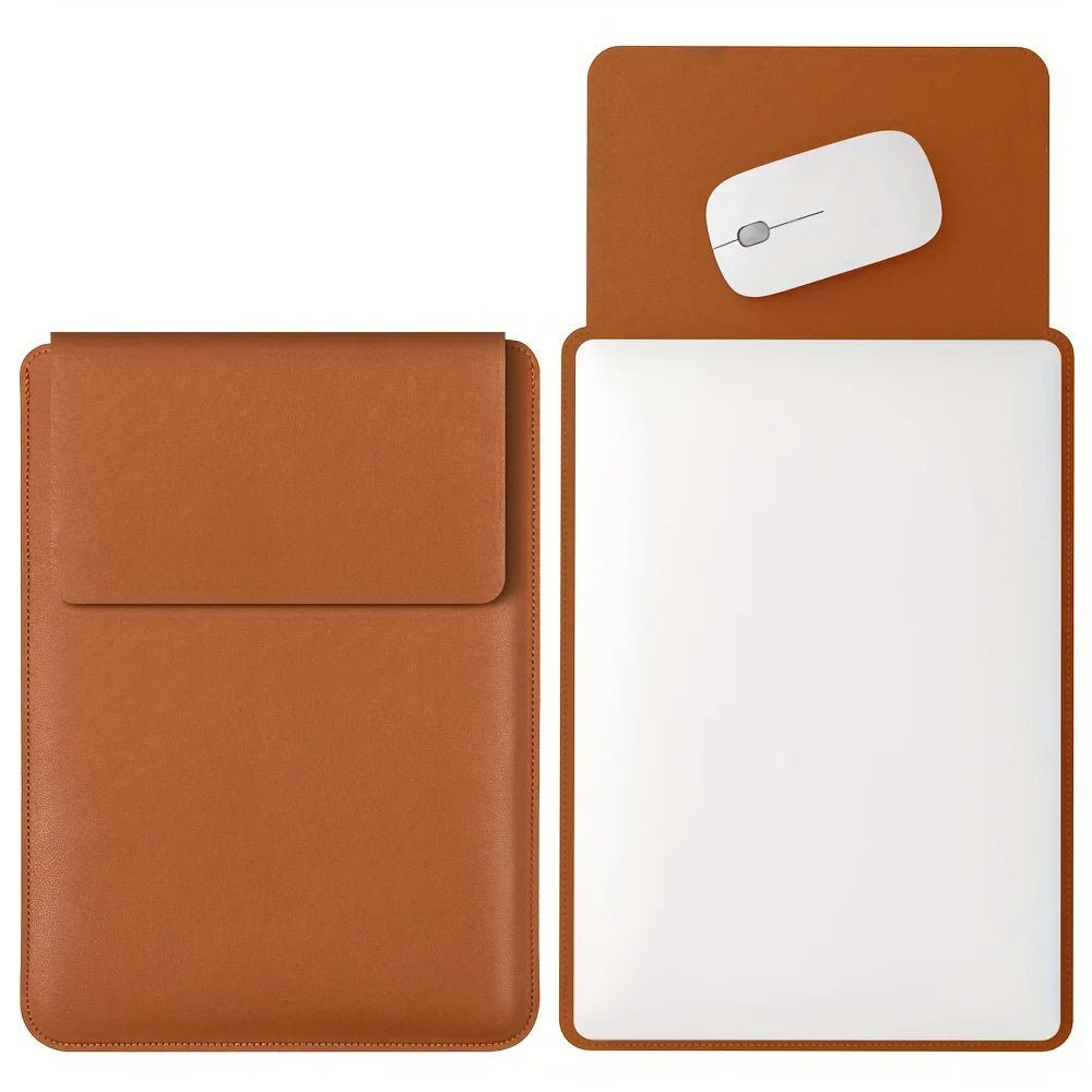SLEEKARMOR – Custodia per laptop in PU elegante con interno in peluche per una protezione alla moda