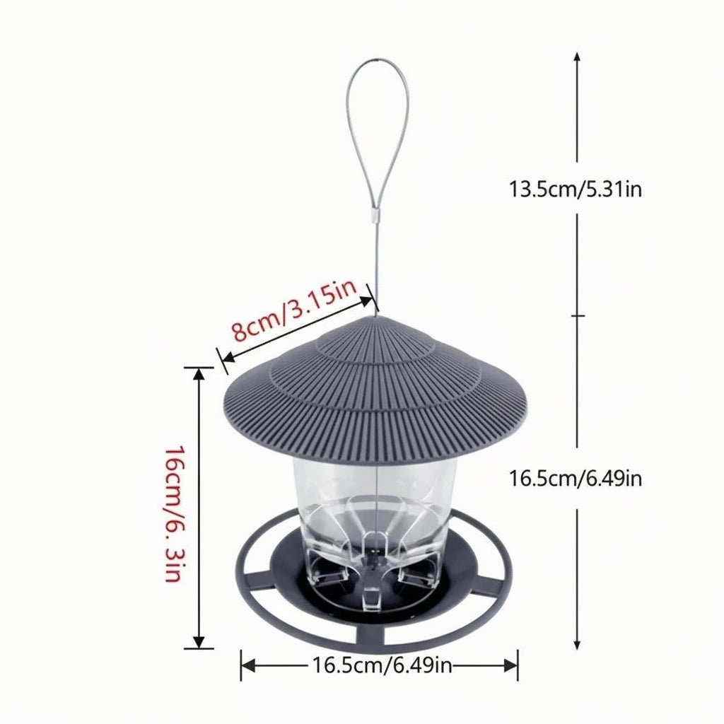 HOLEFEED – Alimentatore automatico per uccelli con distributore di noci a fori multipli