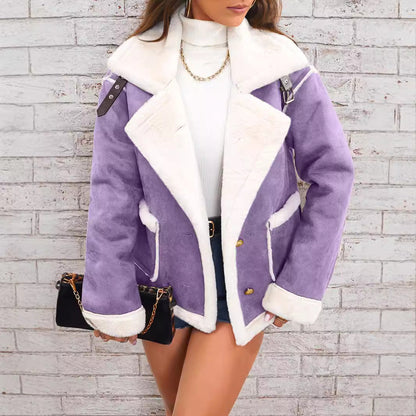 Giacca Invernale Donna | Elegante e Calda con Fodera in teddy