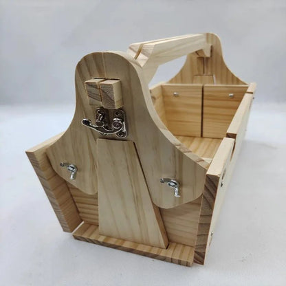 TRAILTABLE – Tavolo da campeggio pieghevole e compatto con portabicchieri per bicchieri da vino e spazio di stoccaggio